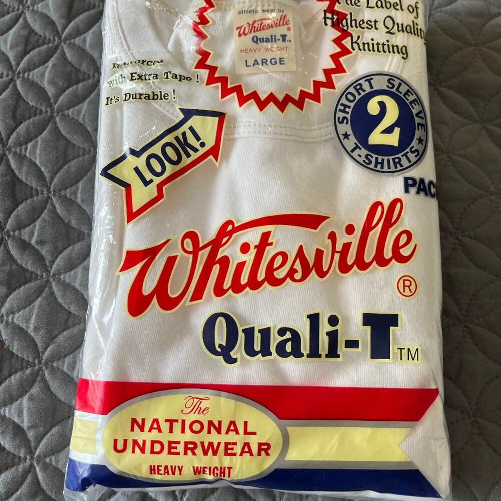 Whitesville T-SHIRT WV73544 2-PACK White Size L (JP Mens Size)